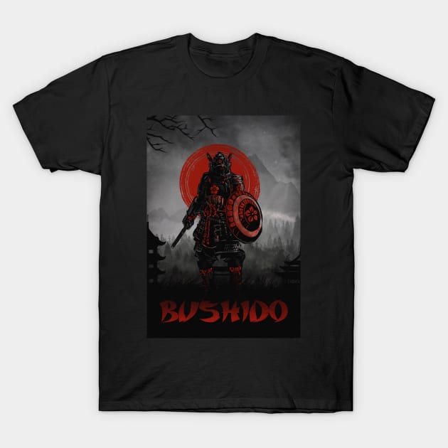 Bushido War T-Shirt by Kalpataru